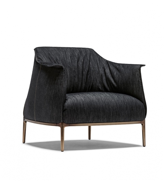 Archibald Denim Edition Poltrona Frau Armchair
